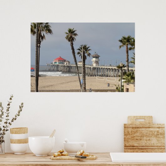 POSTER HUNTINGTON BEACH PIER (Cuisine)