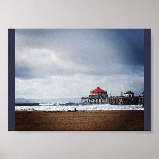 Poster Huntington Beach Pier, CA (Devant)