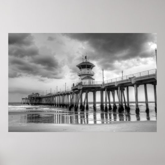 Poster Huntington Beach Pier " Ca (Devant)