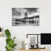 Poster Huntington Beach Pier " Ca (Bureau à domicile)