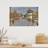Poster Huntington Beach Pier Californie (Cuisine)