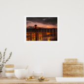 Poster Huntington Beach Pier Californie USA (Cuisine)