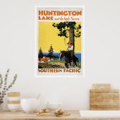 Poster Huntington Lake et Sierras (Cuisine)