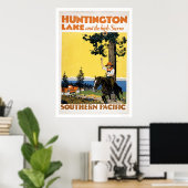 Poster Huntington Lake et Sierras (Bureau à domicile)
