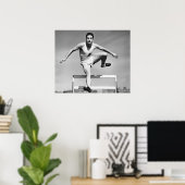 Poster Hurdling (Bureau à domicile)