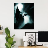 Poster hurleurs nocturnes (Bureau à domicile)