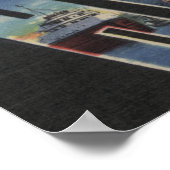 Poster Huron, Ohio - Lac Érié - Scènes de grandes lettres (Coin)