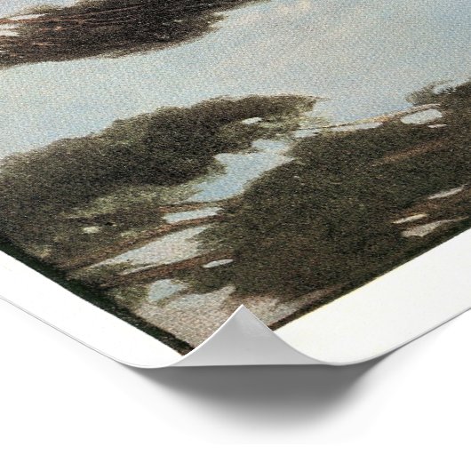 Poster Hush-a-Bye, Baby Nursery Rhyme Imprimer (Coin)