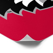 Poster Huskies du nord de l'Illinois (Coin)