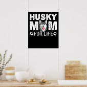 Poster Husky maman | Funny dog day (Cuisine)