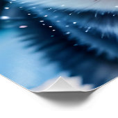 Poster Husky Stares en hiver (Coin)