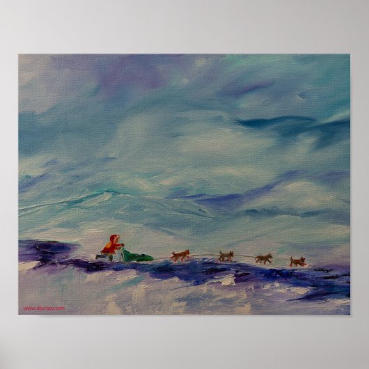 Poster Huslia Hustler, Musher d'Alaska (Devant)