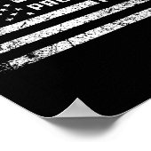Poster Husnd Daddy Protector Héros Drapeau américain Père (Coin)