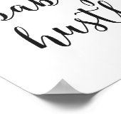 Poster Hustle, Bébé, Hustle Script cursif (Coin)
