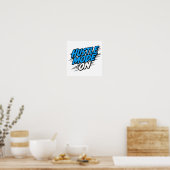 Poster "Hustle Mode On" Motivational Quote (Cuisine)