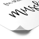 Poster Hustle pour ce Muscle - Décor Motivation Fitness (Coin)