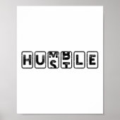 Poster Hustlehumble - Motivation  (Devant)