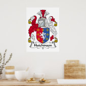 Poster Hutchinson Family Crest (Cuisine)