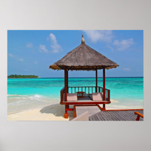 Poster Hutte parfaite de plage