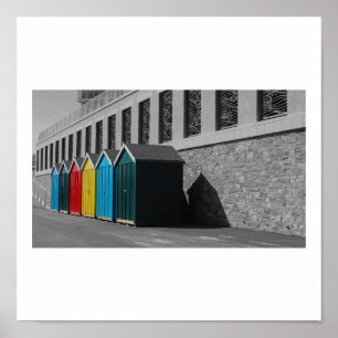 Poster Huttes de plage de Bournemouth