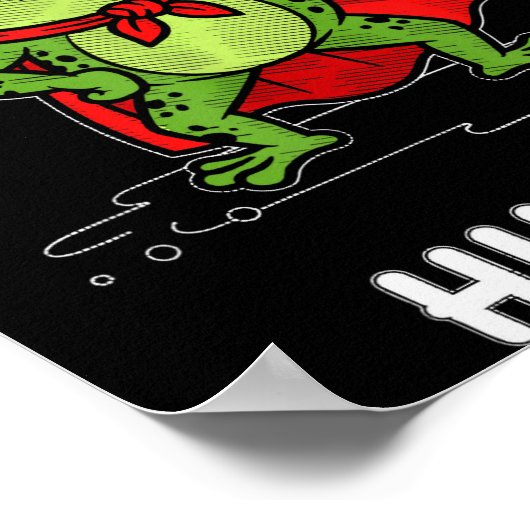 Poster Huzzah Frog (Coin)