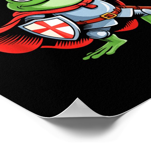 Poster Huzzah Frog Knight Funny Sword Meme Quote Medieval (Coin)