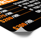 Poster Hvac Technician Hourly Rate Funny Hvac Mechanic Sa (Coin)