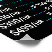 Poster Hvac Technician Hourly Rate Funny Work For Men Wom (Coin)