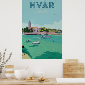 Poster Hvar, Croatie (Cuisine)