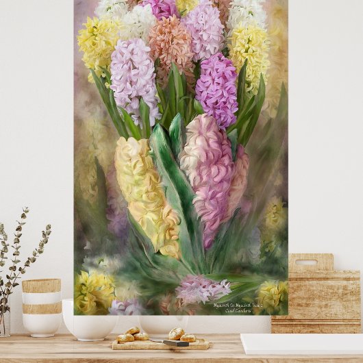 Poster Hyacinth In Hyacinth Vase 2 Poster/Imprimer (Cuisine)