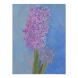 Poster Hyacinthe rose Lilac