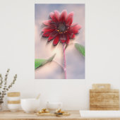 Poster Hybrid sunflower blowing in the wind (Cuisine)