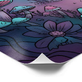 Poster Hybride de forêt mystique (Coin)