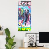 POSTER HYBRIDE DES LUMIÈRES DU NORD (Bureau à domicile)
