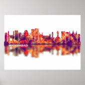 Poster Hyderabad Telangana Skyline (Devant)