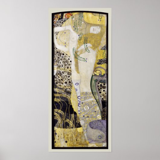 Poster Hydra (aka Water Serpents I) par Gustav Klimt (Devant)