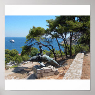 Poster Hydra - Le garçon sur un dauphin-03