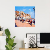 Poster HYDRA - mules au port (Bureau à domicile)