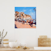 Poster HYDRA - mules au port (Cuisine)