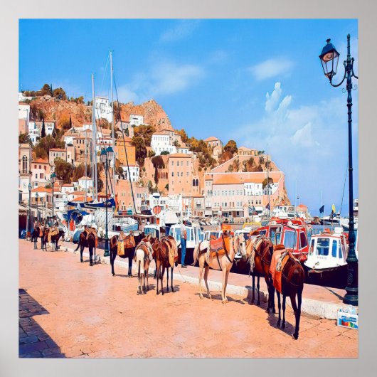 Poster HYDRA - mules au port (Devant)