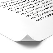 Poster Hydrangea Aquarelle Floral Mariage Carte de siège (Coin)