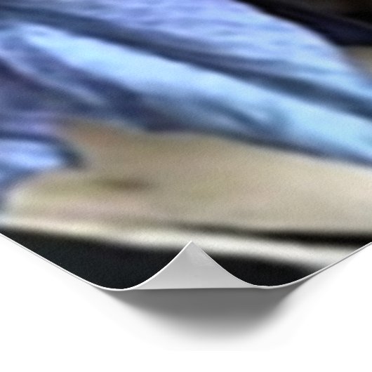 Poster Hydrangea BLEU (Coin)