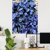 Poster Hydrangea BLEU (Bureau à domicile)