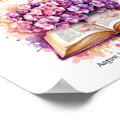 Poster Hydrangea de Happily Ever After Shower de Mariée (Coin)