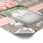 Poster Hydrangea Rose Pot Mason Prenez S'il Vous Plaît Un (Coin)