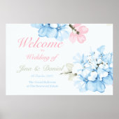 Poster Hydrangeas Pastel Bloom (Devant)