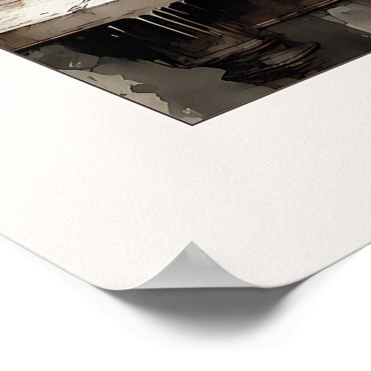 Poster Hydrangeas Still Life - Imprimer (Coin)