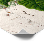 Poster Hydrangée bleue sur arrière - plan rustique (Coin)