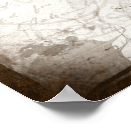 Poster Hydrangée vintage (Coin)