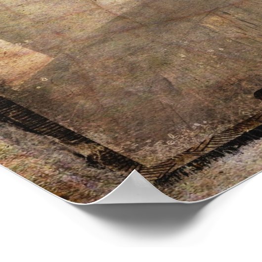 Poster Hydrangées roses dans un vase (Coin)